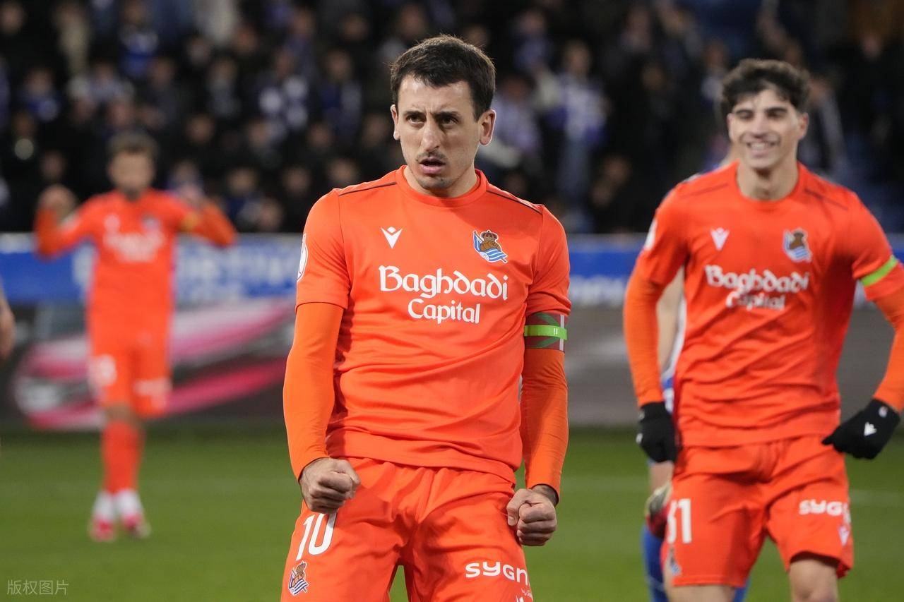 国王杯3-2：第80分钟绝杀，皇家社会逆转西甲第10，晋级半决赛